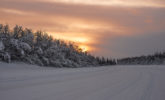 Sunset on the Ice Road