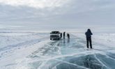 Tourists on Ice Road